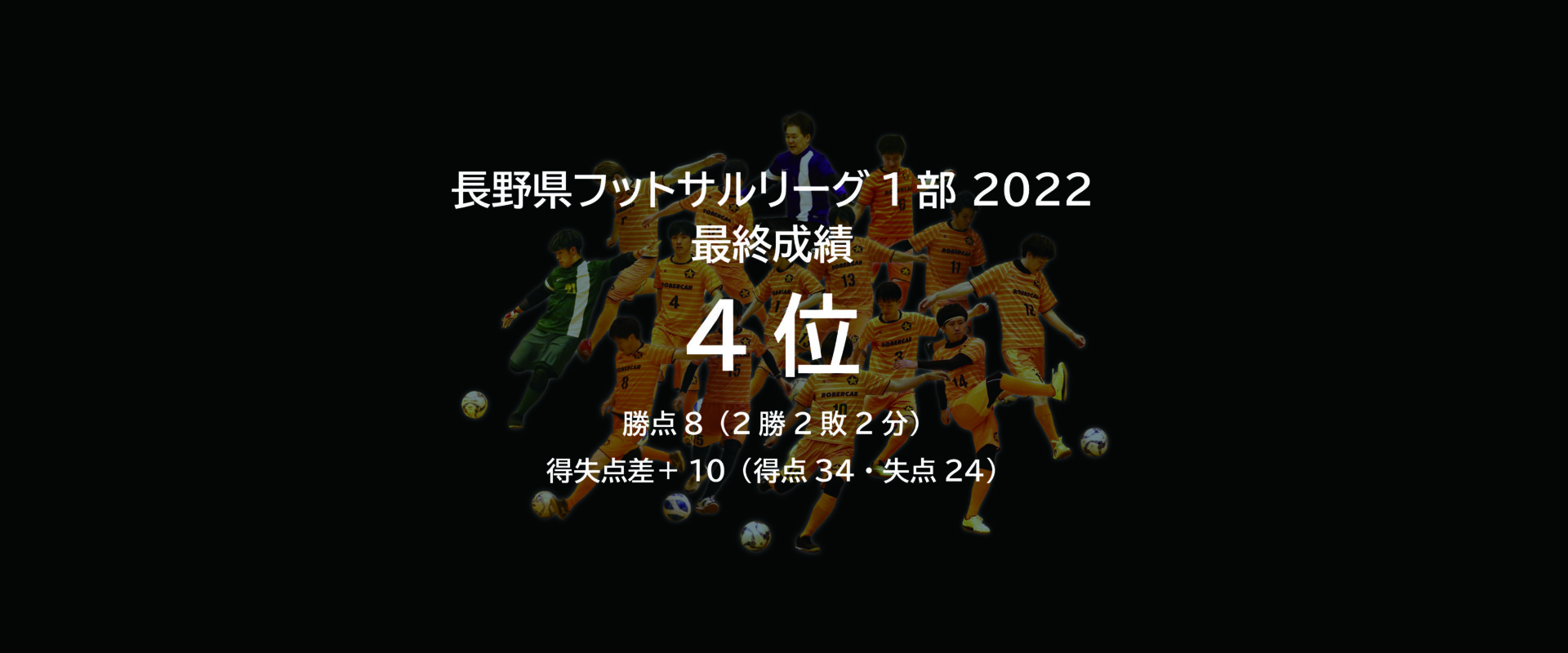 長野県フットサルリーグ1部 2022 最終成績